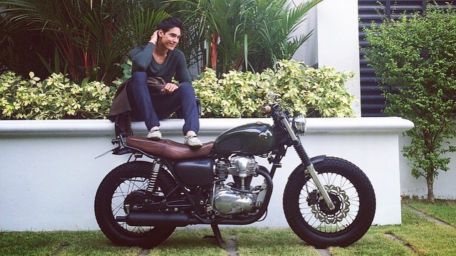 Richard Kyle dan motornya (Foto: Instagram @richo_kyle)