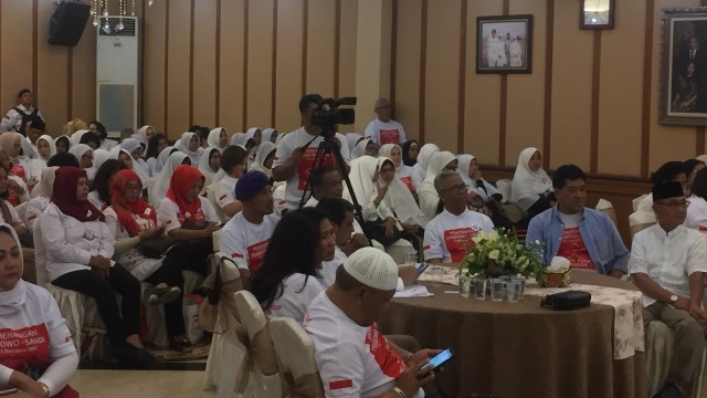 Suasana acara Deklarasi Melati Putih Indonesia mendukung Prabowo-Sandi, Jakarta, Jumat (14/9/2018). (Foto: Raga Imam/kumparan)