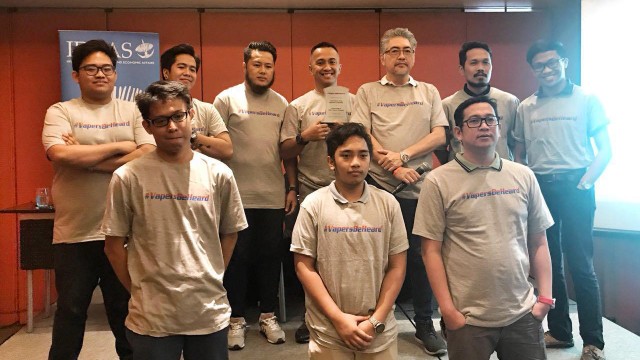 Peluncuran kampanye #VapersBeHeard dari Komunitas Vapers Asia.  (Foto: Ardhana Pragota/kumparan)