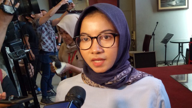 Peneliti ICW Divisi Korupsi Politik, Almas Syafrina. Foto: Aprilandika Pratama/kumparan