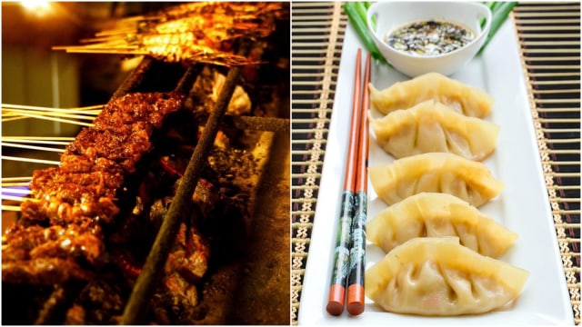 llustrasi Sate dan Dumpling. (Foto: Instagram @selinatyho & @khaan.paan)