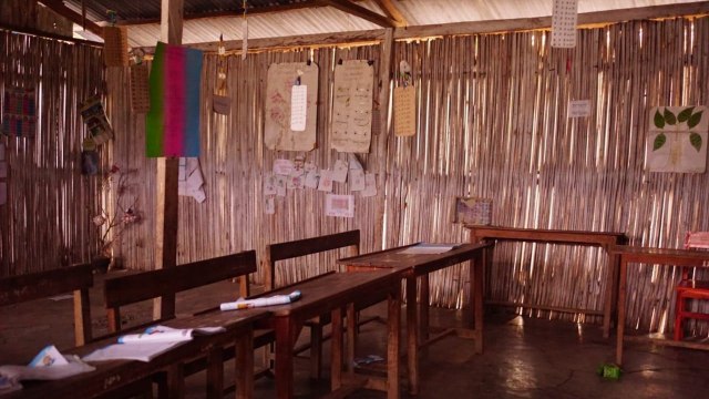 Kondisi SD Kelas Jauh Halimuti, Desa Silawan, Nusa Tenggara Timur, Sabtu (15/9/2018). (Foto: Sheila Yunani/kumparan)