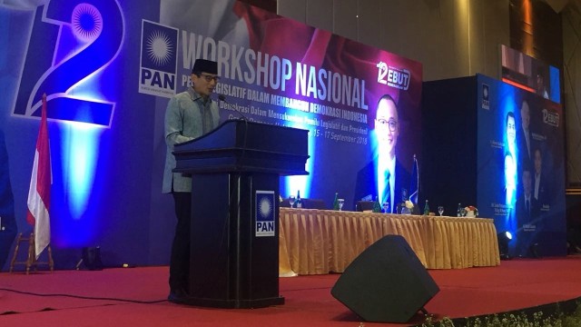 Sandi di Workshop Pembekalan Caleg di Grand Paragon. (Foto: Ferry/kumparan)