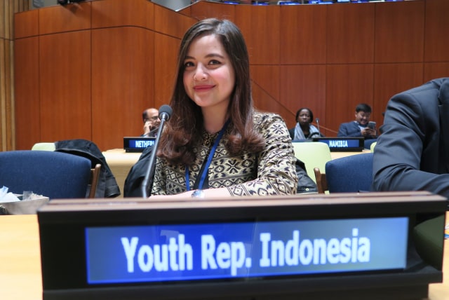 Tasya Kamila hadiri ECOSOC Youth Forum di Amerika Serikat. (Foto: Dok. Tasya Kamila)