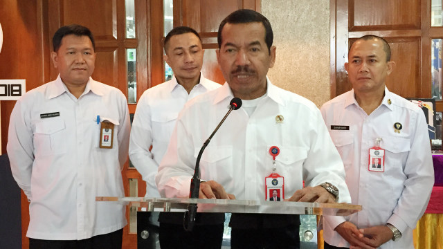 Kepala BSSN Djoko Setiadi (tengah) di Reformasi Birokrasi Expo, Auditorium Roebioni Kertopati, Jakarta. Foto:  Muhammad Lutfan Darmawan/kumparan