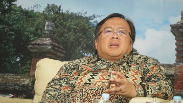 Kepala Bappenas Bambang Brodjonegoro saat menghadiri Forum Merdeka Barat 9 terkait IMF 2018 di Kementerian Keuangan, Jakarta, Senin (17/9). (Foto: Nugroho Sejati/kumparan)