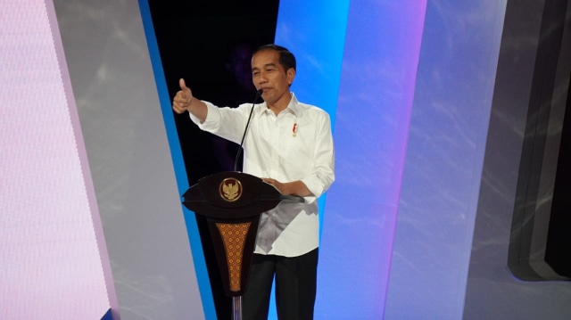 Presiden Jokowi di acara pembekalan calon legislatif DPR RI di Kebon Sirih, Jakarta, Senin (17/9/2018). (Foto: Helmi Afandi Abdullah/kumparan)