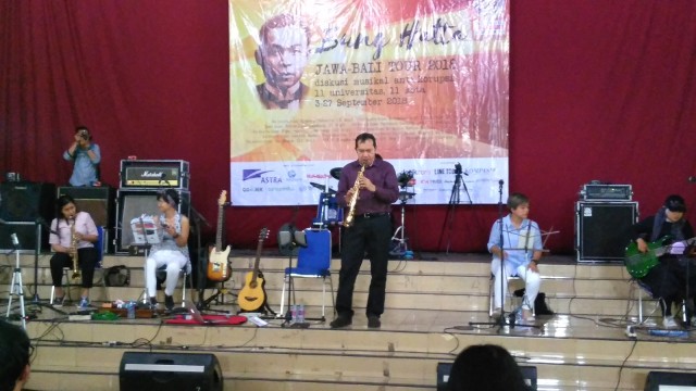 Diskusi Musikal Anti Korupsi. (Foto: Arfiansyah Panji Purnandaru/kumparan)