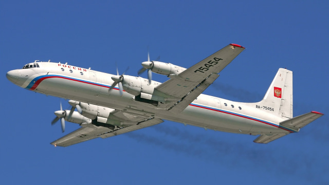 Ilustrasi pesawat militer Rusia IL-20. (Foto: Wikipedia)