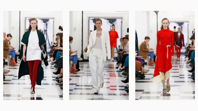 Koleksi Spring/ Summer 2019 Victoria Beckham di London Fashion Week Foto: IG: @victoriabeckham