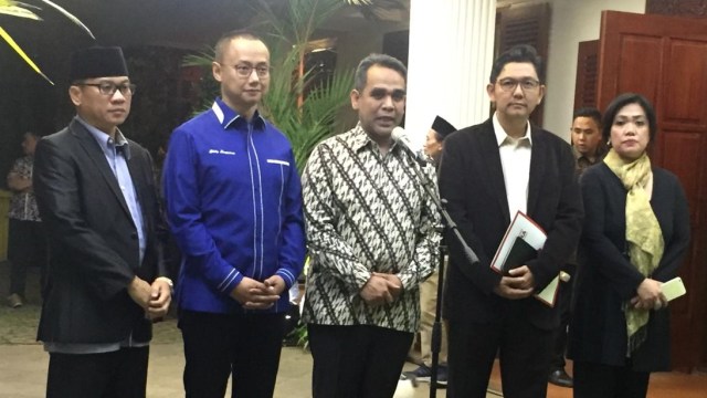 Parpol koalisi Prabowo-Sandi umumkan namai koalisinya dengan nama ‘Koalisi Indonesia Adil Makmur’. (Foto: Ricad Saka/kumparan)