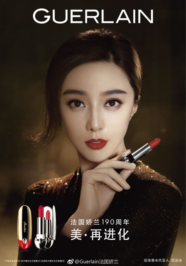 Fan Bingbing sebagai brand ambassador Guerlain (Foto: Dok. Guerlain)