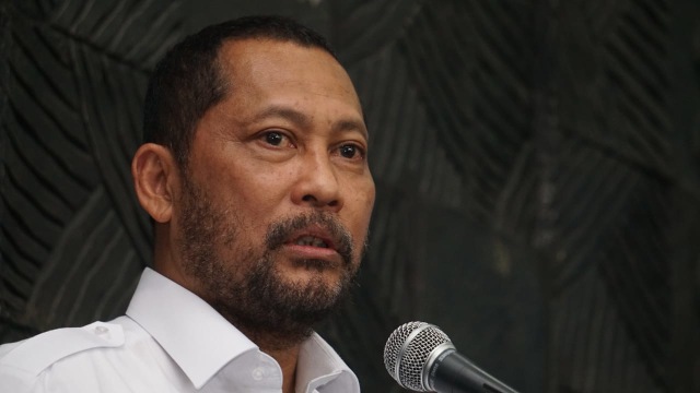 Dirut Bulog, Budi Waseso, saat jumpa pers pada Rabu (19/9/2018). (Foto: Iqbal Firdaus/kumparan)