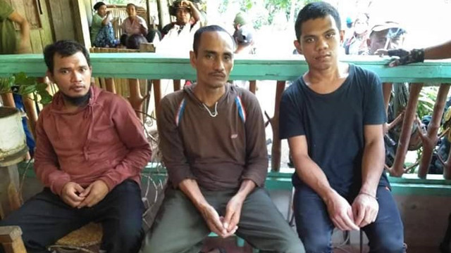 Penyerahan 3 WNI yang diculik di Filipina. (Foto: istimewa)