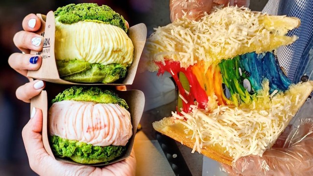 Olahan roti kekinian di Indonesia. (Foto: Instagram/@hokkaidopuffid dan @cecedoyanmakan)