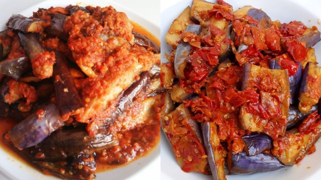 Sambal Penyet Terung Ungu. (Foto: Instagram @zun.nurain,  @evhalebukan)