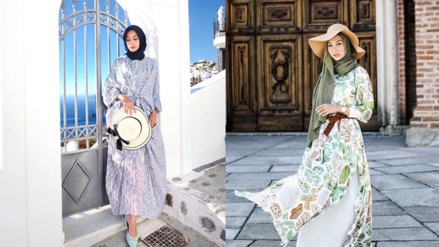 Tampilan Fashion ke Pantai untuk Hijab  (Foto: Instagram @indahnadapuspita)
