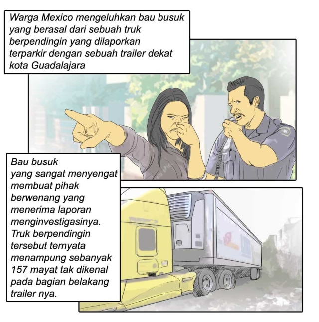 157 Mayat Ditemukan dalam Truk Berpendingin di Meksiko (1)