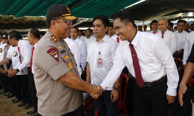 Amankan IMF-WB, Ribuan Personel Polda Bali Ikuti Latpraops  