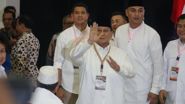 Prabowo Subianto saat pengambilan nomor urut Capres dan Cawapres di KPU, Jumat (21/9/2018). (Foto: Irfan Adi Saputra/kumparan)