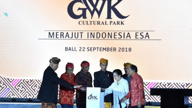 Jokowi Resmikan Patung Garuda Wisnu Kencana di Bali. (Foto: Dok. Biro Pers Setpres)