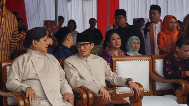Paslon Capres - Cawapres Nomor 2, Prabowo dan Sandiaga Tiba di Monas (Foto: Yudhistira Amran Saleh/kumparan)