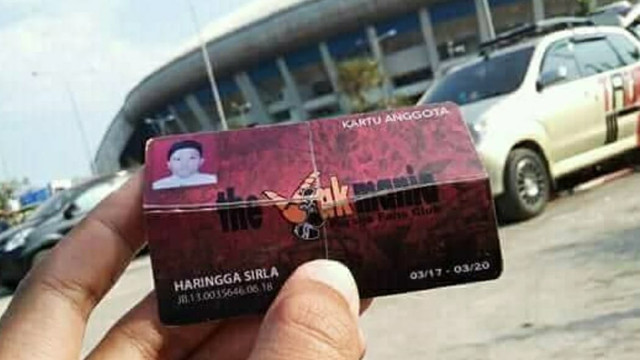 Kartu anggota Jakmania milik Haringga Sirla. (Foto: Istimewa)