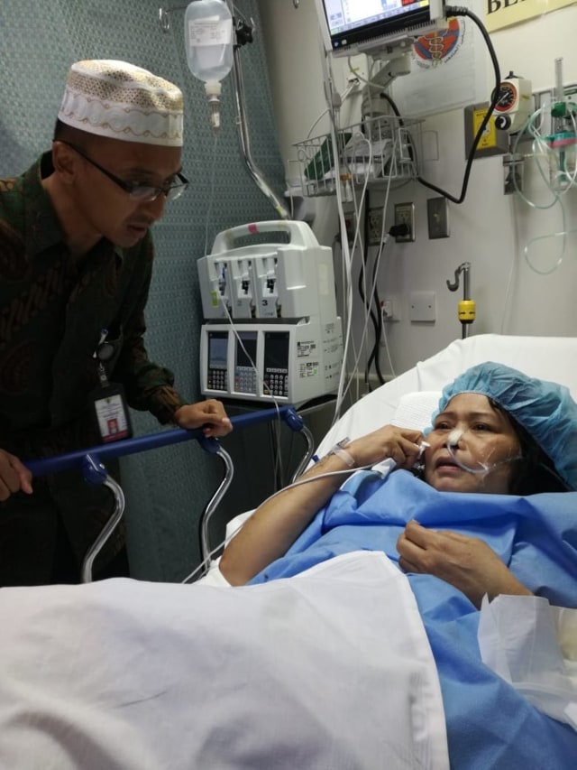 WNI yang ditemukan terkapar di parkiran Rumah Sakit Jeddah (Foto: Dok. KJRI Jeddah)