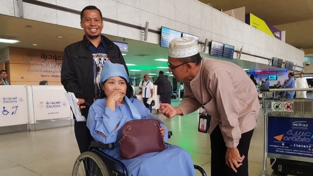 WNI yang ditemukan terkapar di parkiran Rumah Sakit Jeddah (Foto: Dok. KJRI Jeddah)