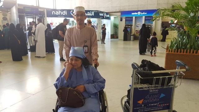 WNI yang ditemukan terkapar di parkiran Rumah Sakit Jeddah (Foto: Dok. KJRI Jeddah)