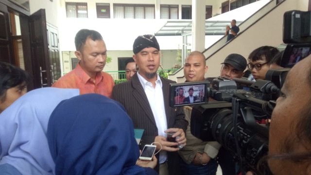 Ahmad Dhani di PN Jaksel (Foto: Ainul Qalbi/kumparan)