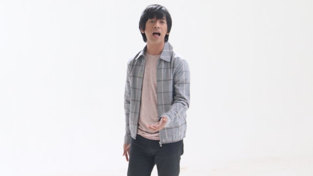 Rian D'Masiv saat pembuatan video klip. Foto: Munady Widjaja