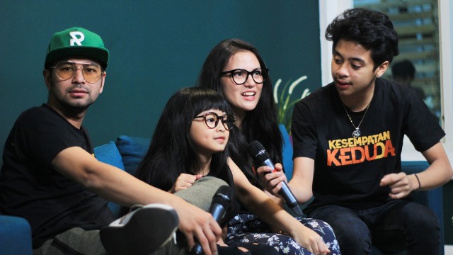 Pemain film Kesempatan Keduda di Kumparan. (Foto: Cindy Dwi Septiani)