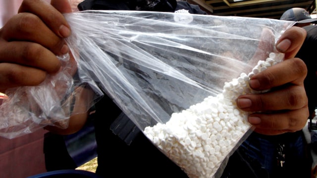 Ilustrasi pil ekstasi. Foto: ANTARA FOTO/Yulius Satria Wijaya