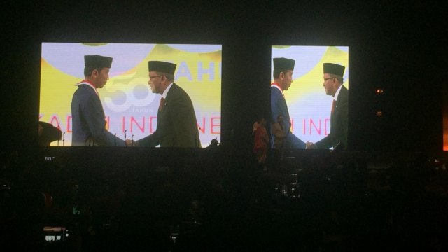 Jokowi Hadiri HUT ke-50 Kadin di Ritz Carlton Hotel Pacific Palace (Foto: Yudhistira Amran Saleh/kumparan)