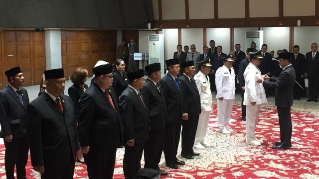 Pelantikan Pejabat Utama Pemprov DKI Jakarta di Balai Agung (Foto: Reki Febrian/kumparan)