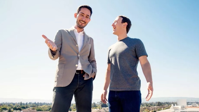 Pendiri Instagram, Kevin Systrom, dan pendiri Facebook, Mark Zuckerberg. (Foto: Mark Zuckerberg/Facebook)
