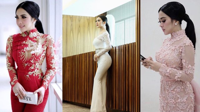 Komplilasi Gaya Rambut Syahrini (Foto: Instagram @princessyahrini)