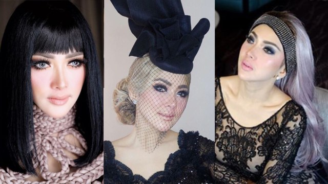 Kompilasi Gaya Rambut Syahrini (Foto: Instagram @princessyahrini)