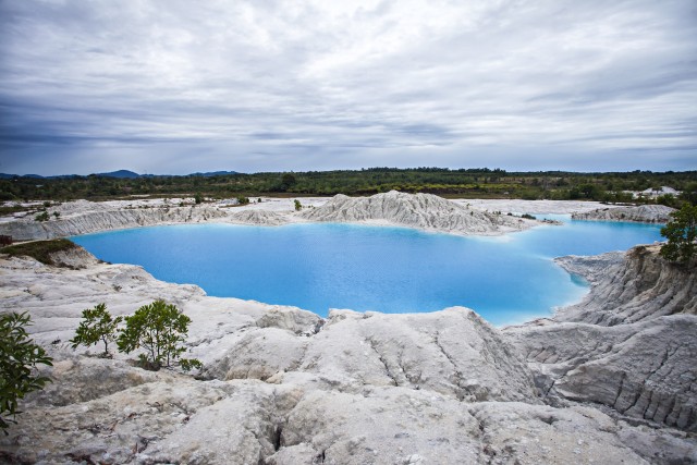 Danau Kaolin di Bangka, Kepulauan Bangka Belitung Foto: Shutter Stock