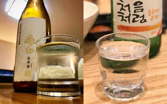 Perbedaan sake dan soju (Foto: Instagram/ @bacchus5151 @kirstyyoung4 )