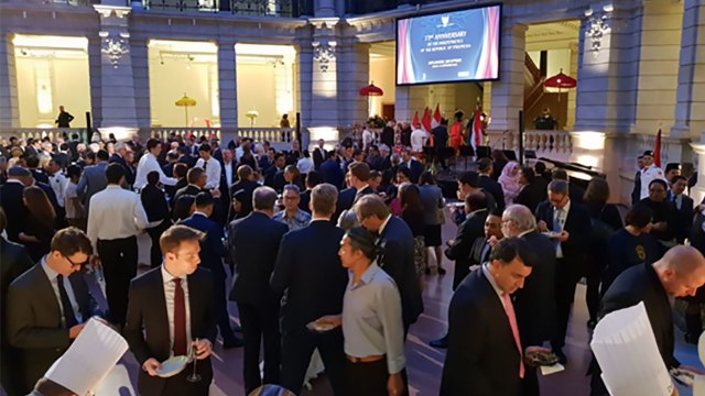 Cita rasa Indonesaia di Museum Telekomunikasi Berlin. (Foto: Dok. Dubes jerman)