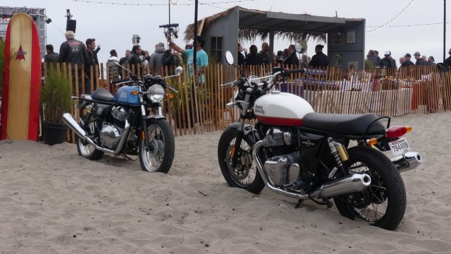 Royal Enfield 650 Twin, GT 650 (Cafe Racer) dan Interceptor (650)  (Foto: Gesit Prayogi/kumparanOTO)