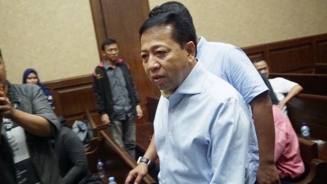 Setya Novanto di Pengadilan Tipikor, Jakarta. Foto: Jamal Ramadhan/kumparan