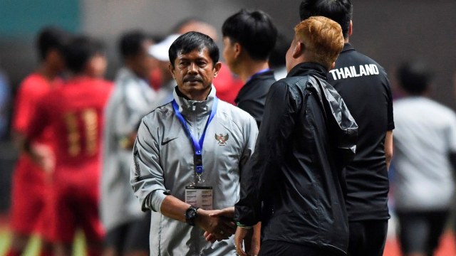 Pelatih Timnas U-19, Indra Sjafri, saat menghadapi Thailand U-19. (Foto: ANTARA/Yulius Satria Wijaya)