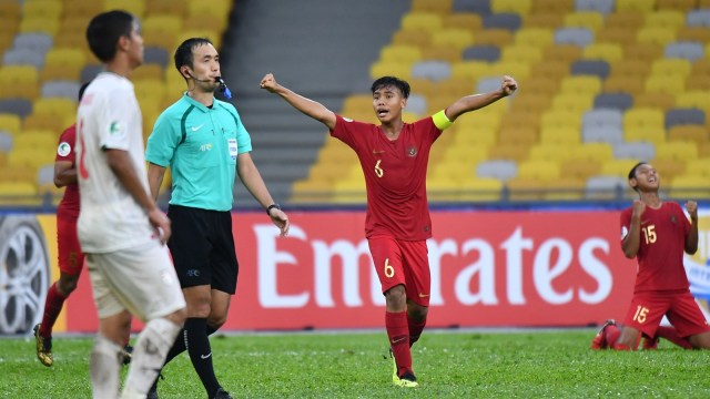 David Maulana ketika merayakan kemenangan. (Foto: AFC.)