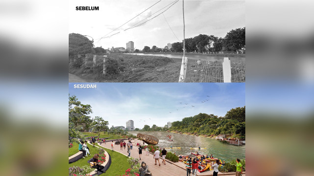 Rencana desain Kalimalang oleh Ridwan Kamil (Foto: Instagram @ridwankamil)