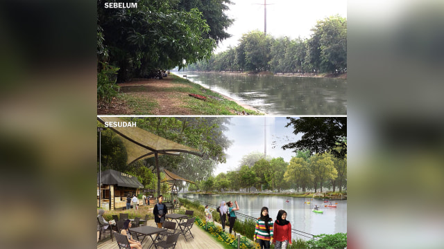 Rencana desain Kalimalang oleh Ridwan Kamil (Foto: Instagram @ridwankamil)