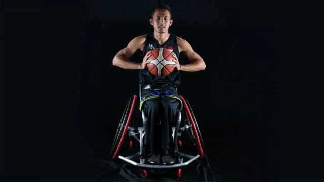 Atlet basket difabel Indonesia, Danu usai latihan di Solo. (Foto: Aditia Noviansyah/kumparan)