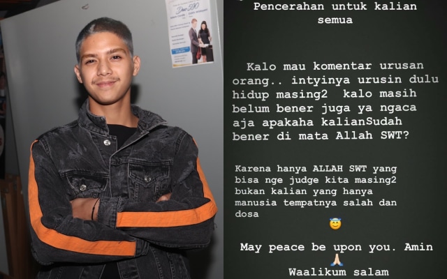 Curhatan Al Ghazali di Instagram Story. (Foto: Munady Widjaja dan Instagram @alghazali7)